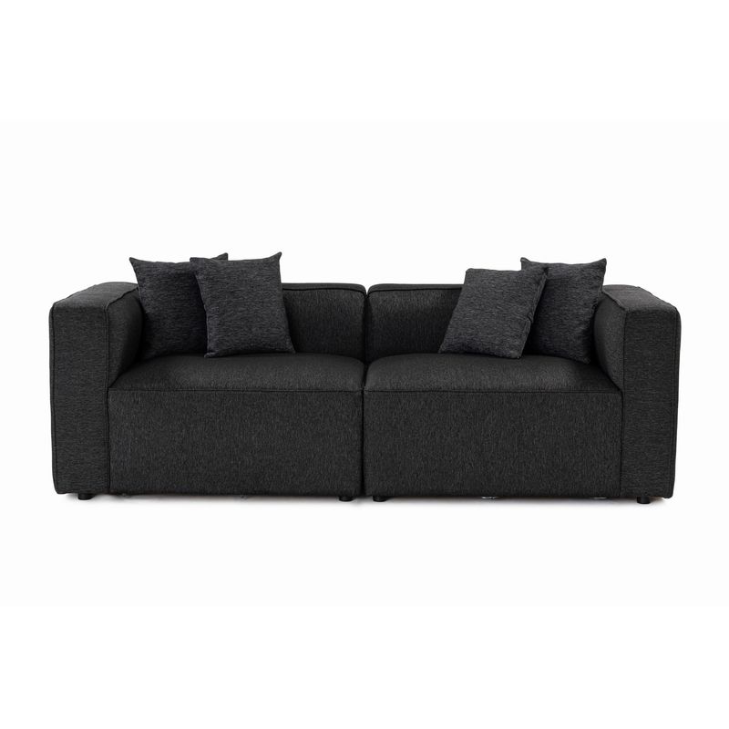 Casa si Gradina - Mobilier - Canapele si coltare - Canapele - Canapea 2 locuri, Atelier Del Sofa, stofa, antracit, 220x90x69 cm - Infinity.ro