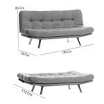 Casa si Gradina - Mobilier - Canapele si coltare - Canapele - Canapea extensibila, Atelier Del Sofa, in, gri deschis, 175x100 cm - Infinity.ro