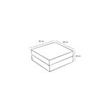 Casa si Gradina - Mobilier - Scaune si fotolii - Tabureti - Taburet, Atelier Del Sofa, chenille, gri, 95x95x43 cm - Infinity.ro