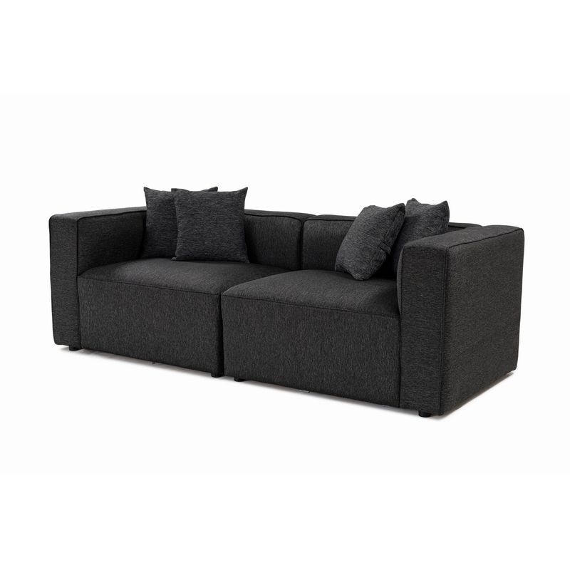 Casa si Gradina - Mobilier - Canapele si coltare - Canapele - Canapea 2 locuri, Atelier Del Sofa, stofa, antracit, 220x90x69 cm - Infinity.ro