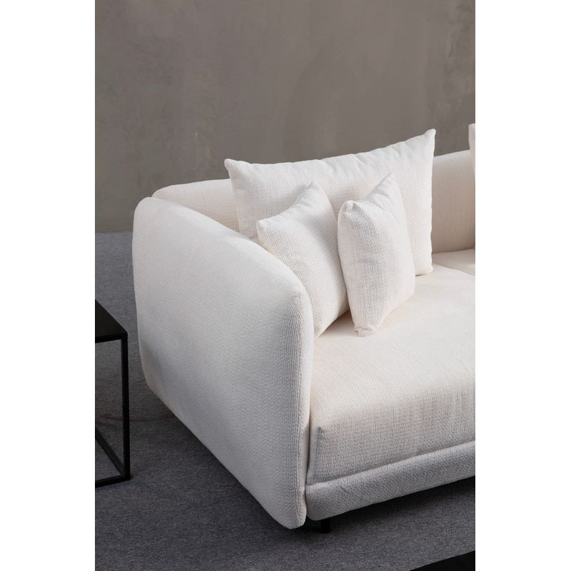 Casa si Gradina - Mobilier - Canapele si coltare - Coltare - Coltar, Atelier Del Sofa, lemn fag si pal, alb, 310x265x102 cm - Infinity.ro
