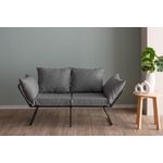 Casa si Gradina - Mobilier - Canapele si coltare - Canapele - Canapea extensibila 2 locuri, Atelier Del Sofa, stofa in, gri deschis, 150x78x60 cm - Infinity.ro