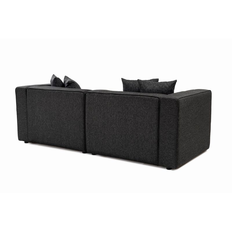 Casa si Gradina - Mobilier - Canapele si coltare - Canapele - Canapea 2 locuri, Atelier Del Sofa, stofa, antracit, 220x90x69 cm - Infinity.ro