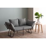 Casa si Gradina - Mobilier - Canapele si coltare - Canapele - Canapea extensibila 2 locuri, Atelier Del Sofa, stofa in, gri deschis, 150x78x60 cm - Infinity.ro