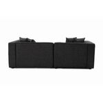 Casa si Gradina - Mobilier - Canapele si coltare - Canapele - Canapea 2 locuri, Atelier Del Sofa, stofa, antracit, 220x90x69 cm - Infinity.ro