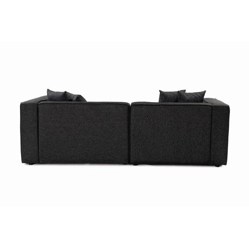 Casa si Gradina - Mobilier - Canapele si coltare - Canapele - Canapea 2 locuri, Atelier Del Sofa, stofa, antracit, 220x90x69 cm - Infinity.ro