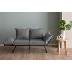 Casa si Gradina - Mobilier - Canapele si coltare - Canapele - Canapea extensibila 2 locuri, Atelier Del Sofa, stofa in, gri deschis, 150x78x60 cm - Infinity.ro