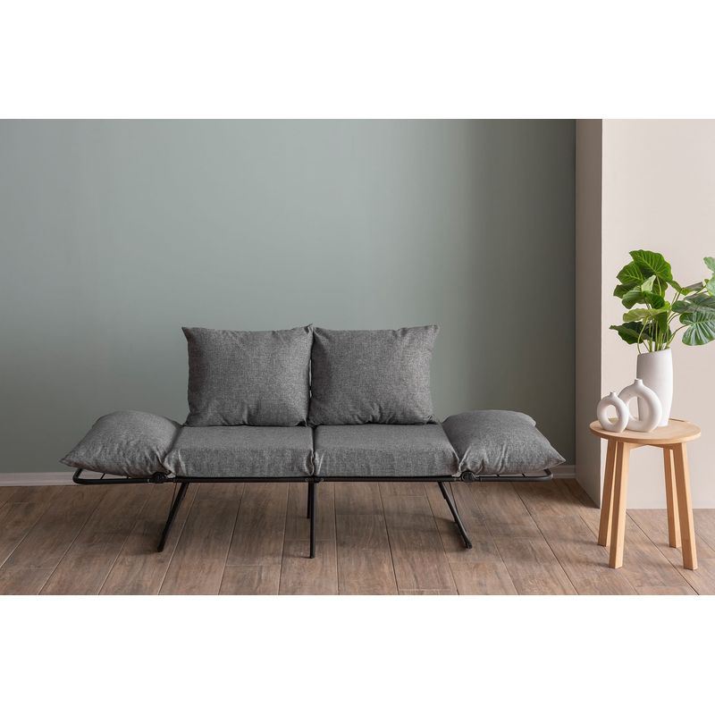 Casa si Gradina - Mobilier - Canapele si coltare - Canapele - Canapea extensibila 2 locuri, Atelier Del Sofa, stofa in, gri deschis, 150x78x60 cm - Infinity.ro