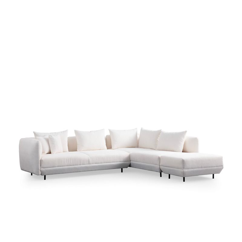 Casa si Gradina - Mobilier - Canapele si coltare - Coltare - Coltar, Atelier Del Sofa, lemn fag si pal, alb, 310x265x102 cm - Infinity.ro