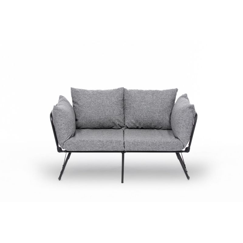 Casa si Gradina - Mobilier - Canapele si coltare - Canapele - Canapea extensibila 2 locuri, Atelier Del Sofa, stofa in, gri deschis, 150x78x60 cm - Infinity.ro