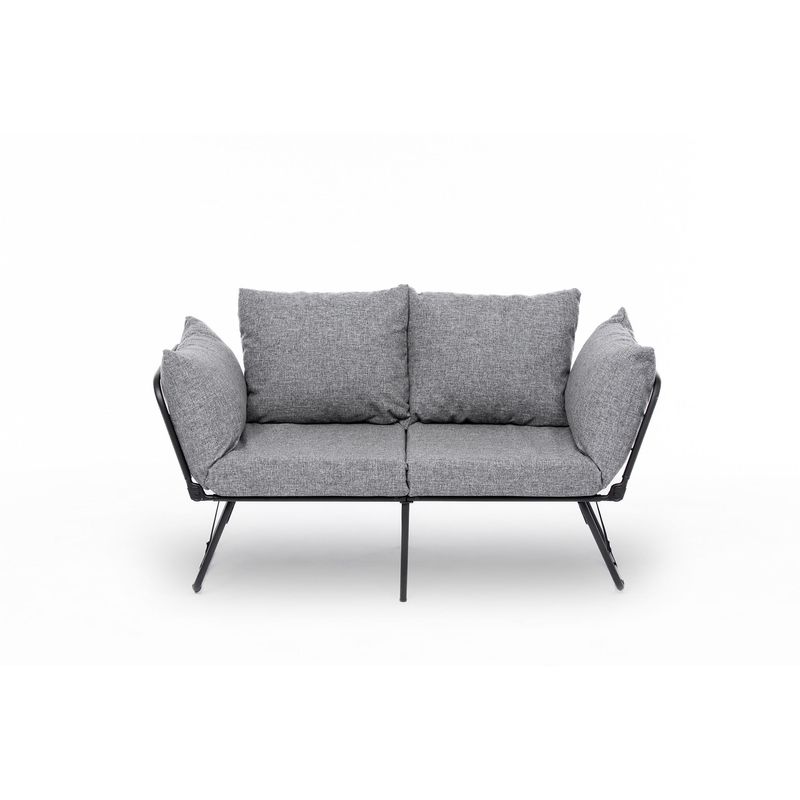 Casa si Gradina - Mobilier - Canapele si coltare - Canapele - Canapea extensibila 2 locuri, Atelier Del Sofa, stofa in, gri deschis, 150x78x60 cm - Infinity.ro