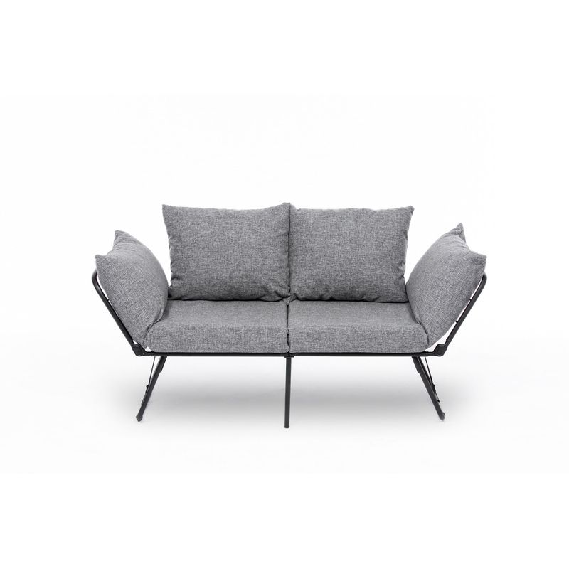 Casa si Gradina - Mobilier - Canapele si coltare - Canapele - Canapea extensibila 2 locuri, Atelier Del Sofa, stofa in, gri deschis, 150x78x60 cm - Infinity.ro