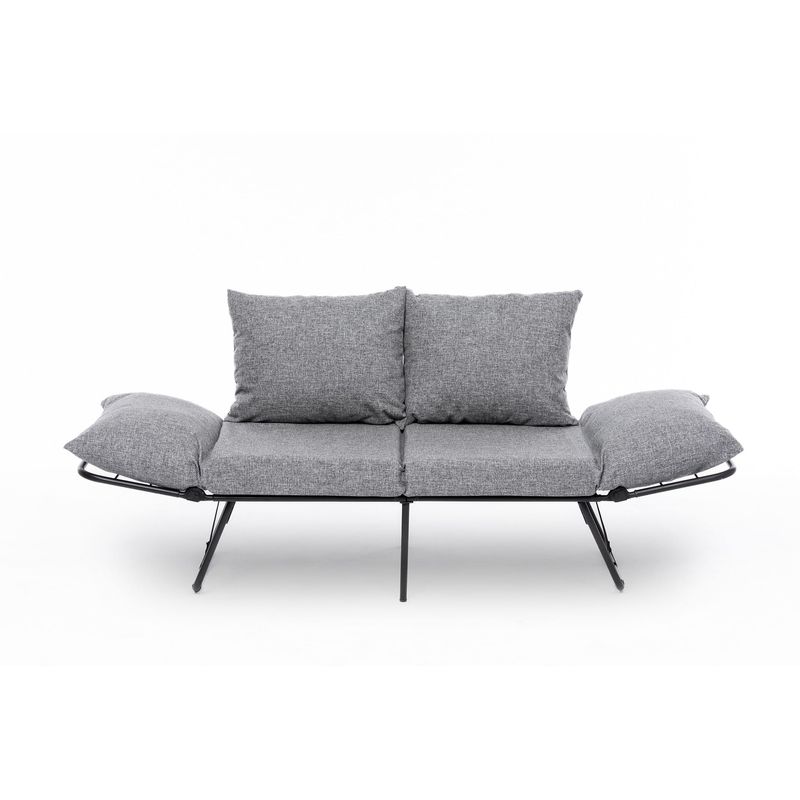 Casa si Gradina - Mobilier - Canapele si coltare - Canapele - Canapea extensibila 2 locuri, Atelier Del Sofa, stofa in, gri deschis, 150x78x60 cm - Infinity.ro
