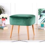 Casa si Gradina - Mobilier - Scaune si fotolii - Tabureti - Taburet, Atelier Del Sofa, catifea, verde, 45x45x43 cm - Infinity.ro