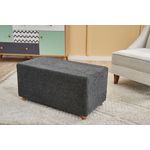 Casa si Gradina - Mobilier - Scaune si fotolii - Tabureti - Puf, Atelier Del Sofa, poliester si bumbac, antracit, 80x40x40 cm - Infinity.ro