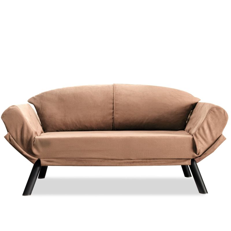 Casa si Gradina - Mobilier - Canapele si coltare - Canapele - Canapea extensibila, Atelier Del Sofa, metal, maro deschis, 177x87x75 cm - Infinity.ro