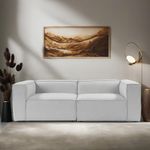 Casa si Gradina - Mobilier - Canapele si coltare - Canapele - Canapea 2 locuri, Atelier Del Sofa, in, gri deschis, 248x66x43 cm - Infinity.ro