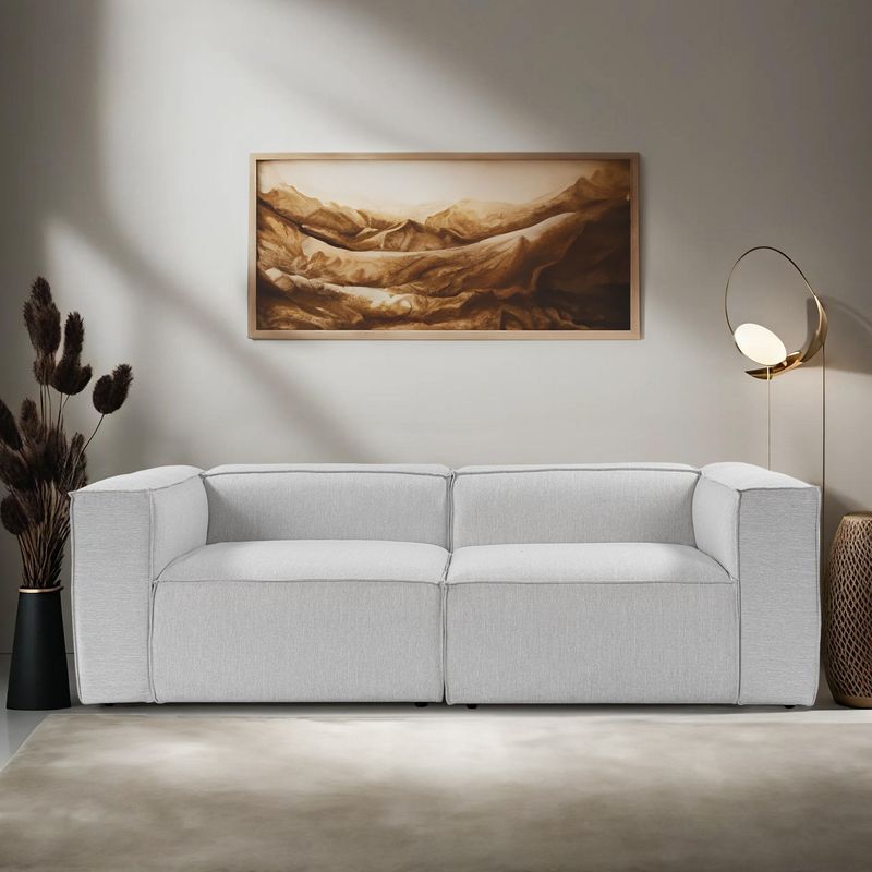 Casa si Gradina - Mobilier - Canapele si coltare - Canapele - Canapea 2 locuri, Atelier Del Sofa, in, gri deschis, 248x66x43 cm - Infinity.ro