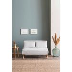 Casa si Gradina - Mobilier - Canapele si coltare - Canapele - Canapea extensibila, Atelier Del Sofa, stofa teddy, alb, 120x180 cm - Infinity.ro