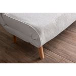 Casa si Gradina - Mobilier - Canapele si coltare - Canapele - Canapea extensibila, Atelier Del Sofa, stofa teddy, alb, 120x180 cm - Infinity.ro
