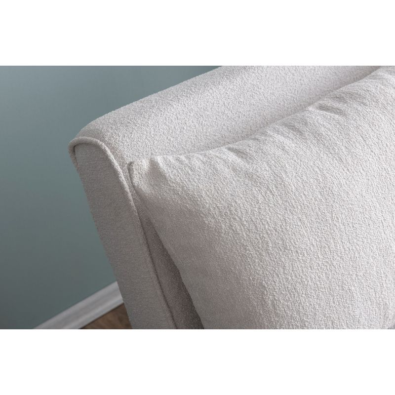 Casa si Gradina - Mobilier - Canapele si coltare - Canapele - Canapea extensibila, Atelier Del Sofa, stofa teddy, alb, 120x180 cm - Infinity.ro