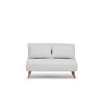 Casa si Gradina - Mobilier - Canapele si coltare - Canapele - Canapea extensibila, Atelier Del Sofa, stofa teddy, alb, 120x180 cm - Infinity.ro