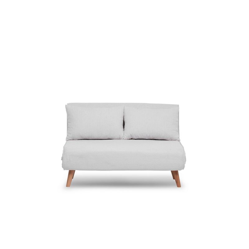 Casa si Gradina - Mobilier - Canapele si coltare - Canapele - Canapea extensibila, Atelier Del Sofa, stofa teddy, alb, 120x180 cm - Infinity.ro