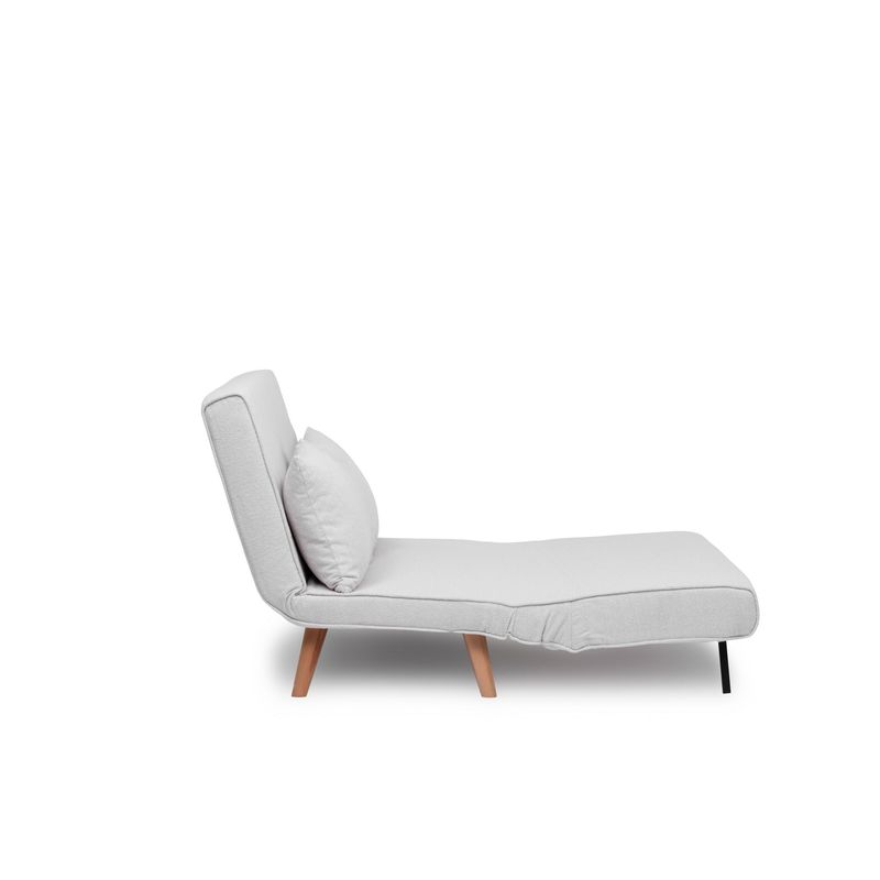 Casa si Gradina - Mobilier - Canapele si coltare - Canapele - Canapea extensibila, Atelier Del Sofa, stofa teddy, alb, 120x180 cm - Infinity.ro