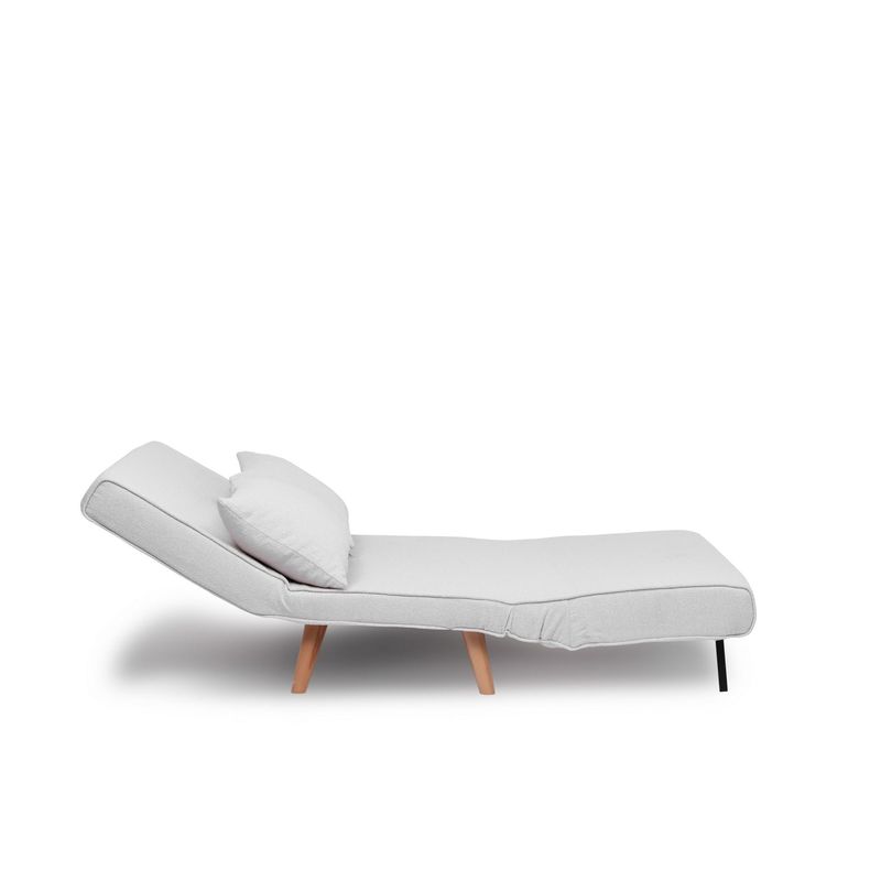 Casa si Gradina - Mobilier - Canapele si coltare - Canapele - Canapea extensibila, Atelier Del Sofa, stofa teddy, alb, 120x180 cm - Infinity.ro