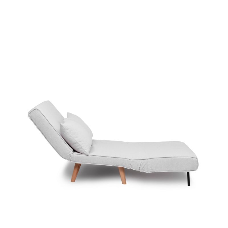 Casa si Gradina - Mobilier - Canapele si coltare - Canapele - Canapea extensibila, Atelier Del Sofa, stofa teddy, alb, 120x180 cm - Infinity.ro