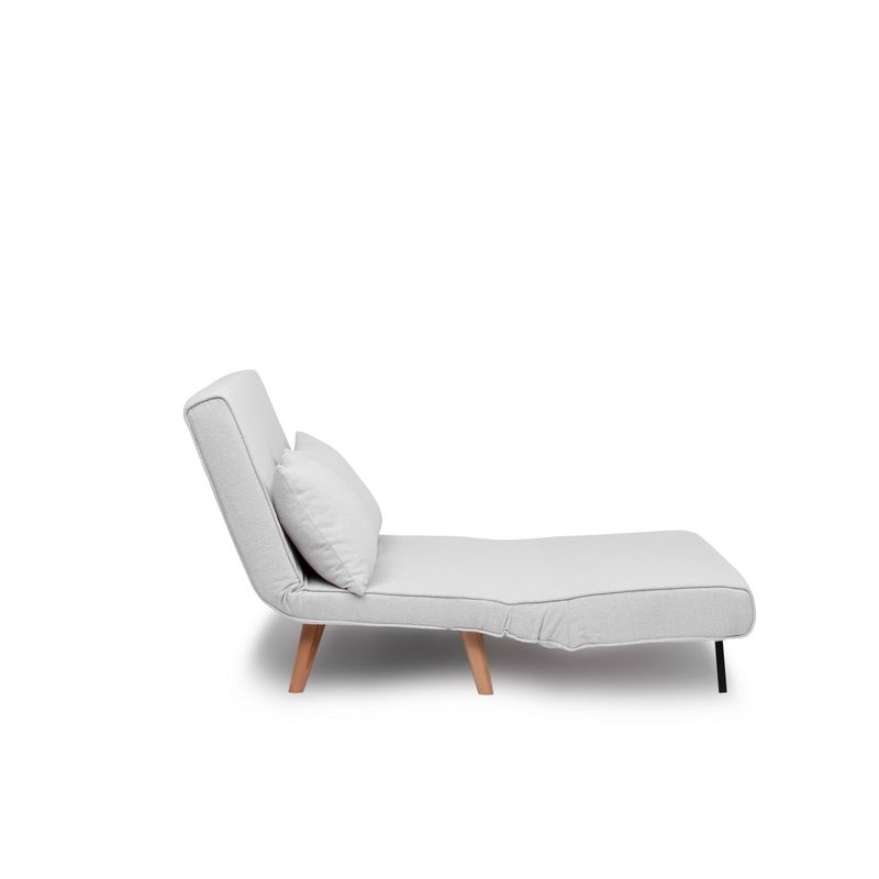 Casa si Gradina - Mobilier - Canapele si coltare - Canapele - Canapea extensibila, Atelier Del Sofa, stofa teddy, alb, 120x180 cm - Infinity.ro