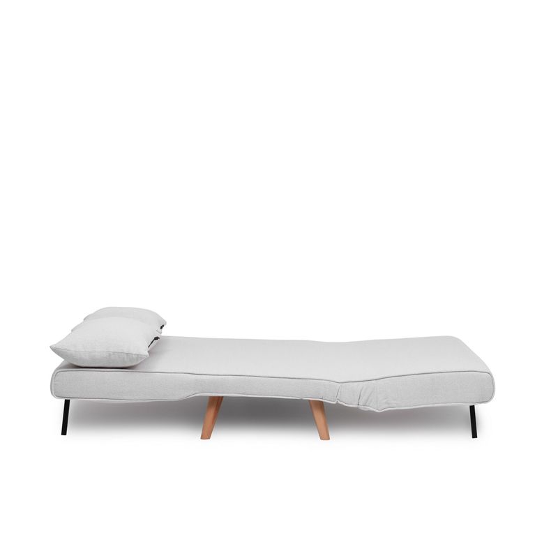 Casa si Gradina - Mobilier - Canapele si coltare - Canapele - Canapea extensibila, Atelier Del Sofa, stofa teddy, alb, 120x180 cm - Infinity.ro