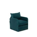 Casa si Gradina - Mobilier - Canapele si coltare - Canapele - Canapea extensibila, Atelier Del Sofa, textil si metal, verde petrol, 68x70x66 cm - Infinity.ro