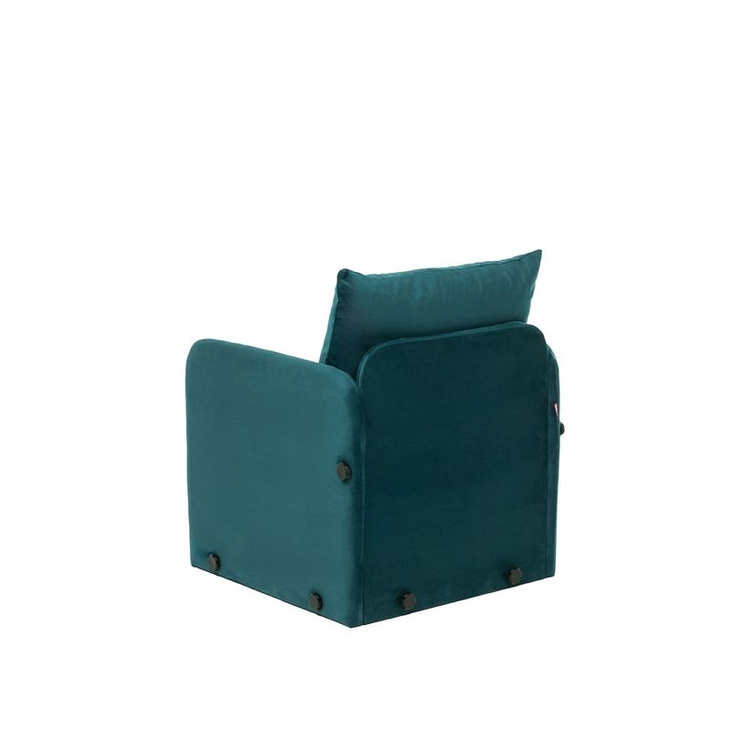 Casa si Gradina - Mobilier - Canapele si coltare - Canapele - Canapea extensibila, Atelier Del Sofa, textil si metal, verde petrol, 68x70x66 cm - Infinity.ro