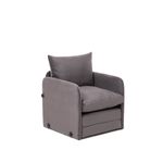 Casa si Gradina - Mobilier - Canapele si coltare - Canapele - Canapea extensibila, Atelier Del Sofa, textil, gri, 68x70x66 cm - Infinity.ro