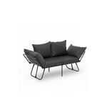 Casa si Gradina - Mobilier - Canapele si coltare - Canapele - Canapea extensibila, Atelier Del Sofa, in, gri inchis, 150x78x60 cm - Infinity.ro