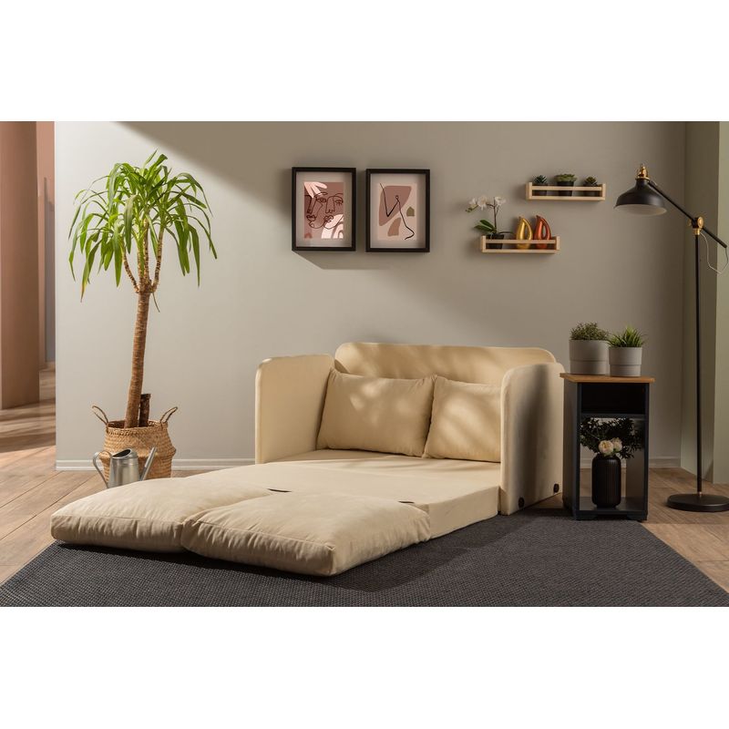 Casa si Gradina - Mobilier - Canapele si coltare - Canapele - Canapea extensibila, Atelier Del Sofa, textil, crem, 128x70x66 cm - Infinity.ro