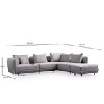 Casa si Gradina - Mobilier - Canapele si coltare - Coltare - Coltar, Atelier Del Sofa, lemn de fag si pal, gri deschis, 310x265x102 cm - Infinity.ro