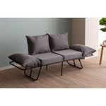Casa si Gradina - Mobilier - Canapele si coltare - Canapele - Canapea extensibila, Atelier Del Sofa, metal si poliester, gri, 150x78x60 cm - Infinity.ro