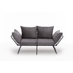 Casa si Gradina - Mobilier - Canapele si coltare - Canapele - Canapea extensibila, Atelier Del Sofa, metal si poliester, gri, 150x78x60 cm - Infinity.ro