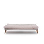 Casa si Gradina - Mobilier - Canapele si coltare - Canapele - Canapea extensibila 3 locuri, Atelier Del Sofa, structura metal, stofa in, crem, 185x92x82 cm - Infinity.ro