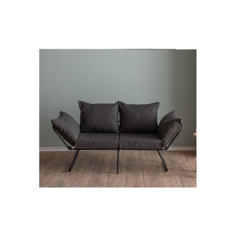 Casa si Gradina - Mobilier - Canapele si coltare - Canapele - Canapea extensibila, Atelier Del Sofa, in, gri inchis, 150x78x60 cm - Infinity.ro