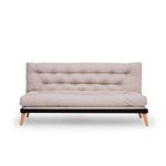 Casa si Gradina - Mobilier - Canapele si coltare - Canapele - Canapea extensibila 3 locuri, Atelier Del Sofa, structura metal, stofa in, crem, 185x92x82 cm - Infinity.ro