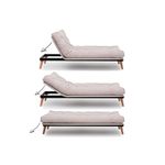 Casa si Gradina - Mobilier - Canapele si coltare - Canapele - Canapea extensibila 3 locuri, Atelier Del Sofa, structura metal, stofa in, crem, 185x92x82 cm - Infinity.ro