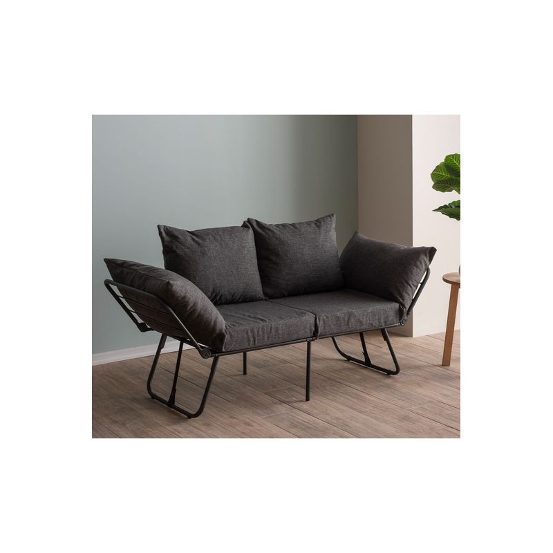 Casa si Gradina - Mobilier - Canapele si coltare - Canapele - Canapea extensibila, Atelier Del Sofa, in, gri inchis, 150x78x60 cm - Infinity.ro