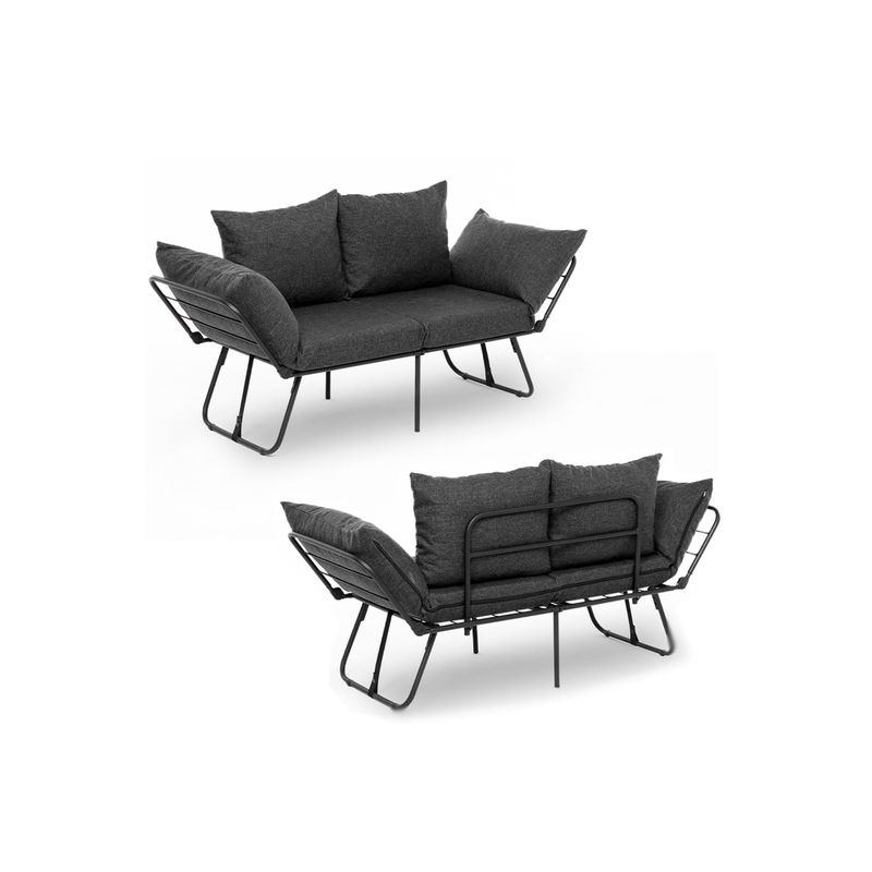 Casa si Gradina - Mobilier - Canapele si coltare - Canapele - Canapea extensibila, Atelier Del Sofa, in, gri inchis, 150x78x60 cm - Infinity.ro