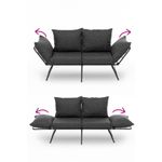 Casa si Gradina - Mobilier - Canapele si coltare - Canapele - Canapea extensibila, Atelier Del Sofa, in, gri inchis, 150x78x60 cm - Infinity.ro