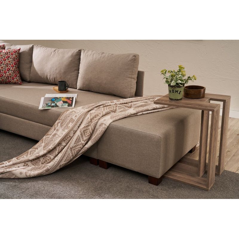 Casa si Gradina - Mobilier - Canapele si coltare - Coltare - Coltar extensibil, Atelier Del Sofa, lemn si pal, bej, 280x210x83 cm - Infinity.ro