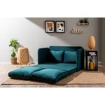 Casa si Gradina - Mobilier - Canapele si coltare - Canapele - Canapea extensibila, Atelier Del Sofa, textil, verde petrol, 128x70x66 cm - Infinity.ro