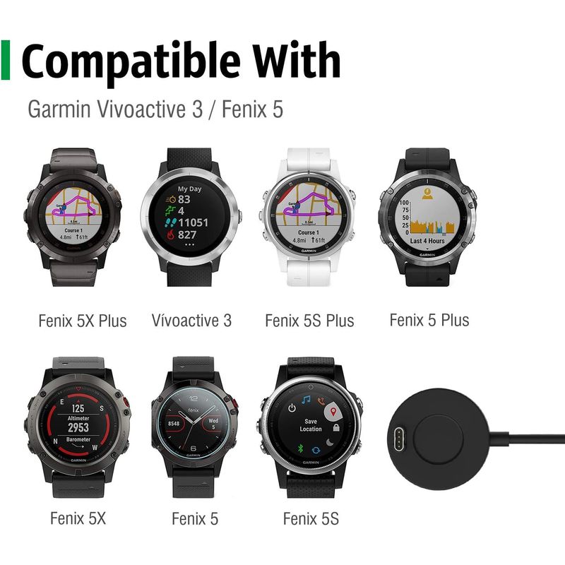 Laptop, Telefoane si Tablete - Wearables si gadgeturi - Wearables - Smartwatch-uri - Statie de incarcare smartwatch, compatibil Garmin Fenix, Vivomove, Vivoactive, Vivosmart, Sport/Lux, Enduro, Quatix - Infinity.ro